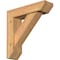 Ekena Millwork Traditional Slat Smooth Bracket w/ Offset Brace, Western Red Cedar, 5 1/2"W x 20"D x 20"H BKT0604X20X20TRA06SWR - alternate 1